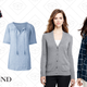 Women’s Art T-shirt, $12 | Women’s Linen Blouse, $35 | Women’s Cotton Modal Cardigan Sweater, $32 | Women’s Plus Size Roll Sleeve V-neck Tunic, $27